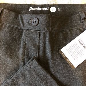 Betabrand Women’s Dress Pant Yoga Pants Crop Small